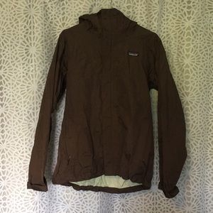 Brown Patagonia Rain Jacket Shell